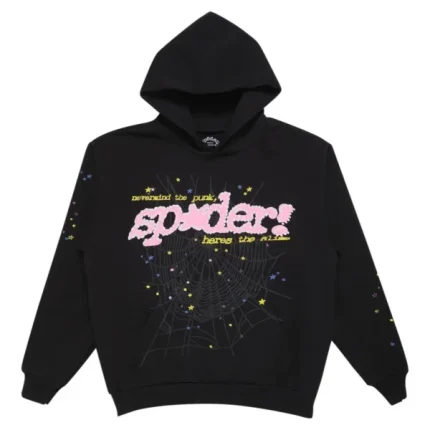 Sp5der P*NK Hoodie Black