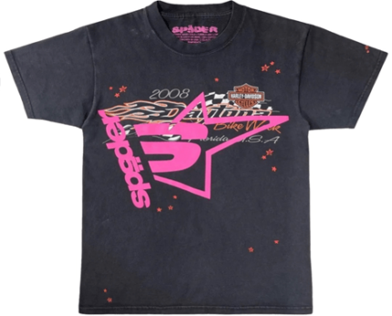 Sp5der Worldwide X Harley Davidson Vintage Tee